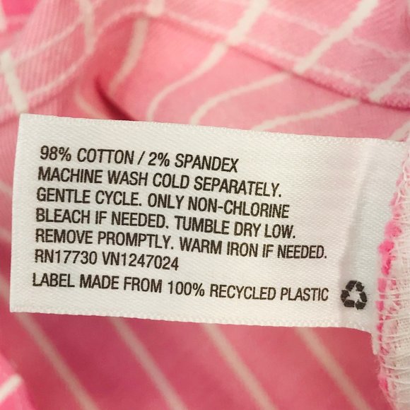 Victor Glemaud Women's Size 4 High Rise Mini Jean Skirt Pink Pinstripe New - Picture 7 of 11